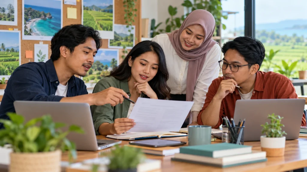 Ilustrasi tim editorial Apotek BPJS Indramayu meneliti sumber informasi